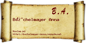 Büchelmayer Anna névjegykártya